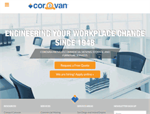 Tablet Screenshot of corovan.com